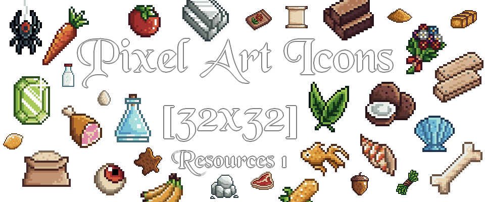 Pixel Art Resources #1 - Icons