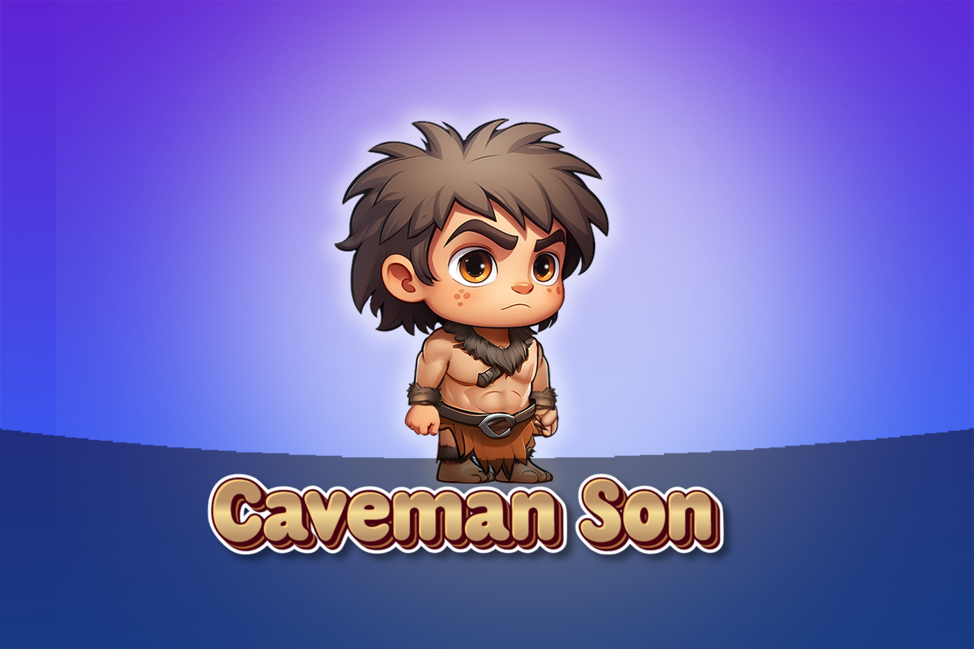 Caveman Son - 2D Animated Character (Spriter)