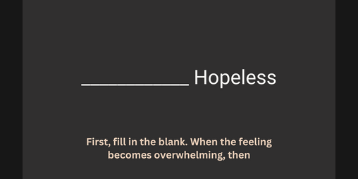 Cover image for Hopeless