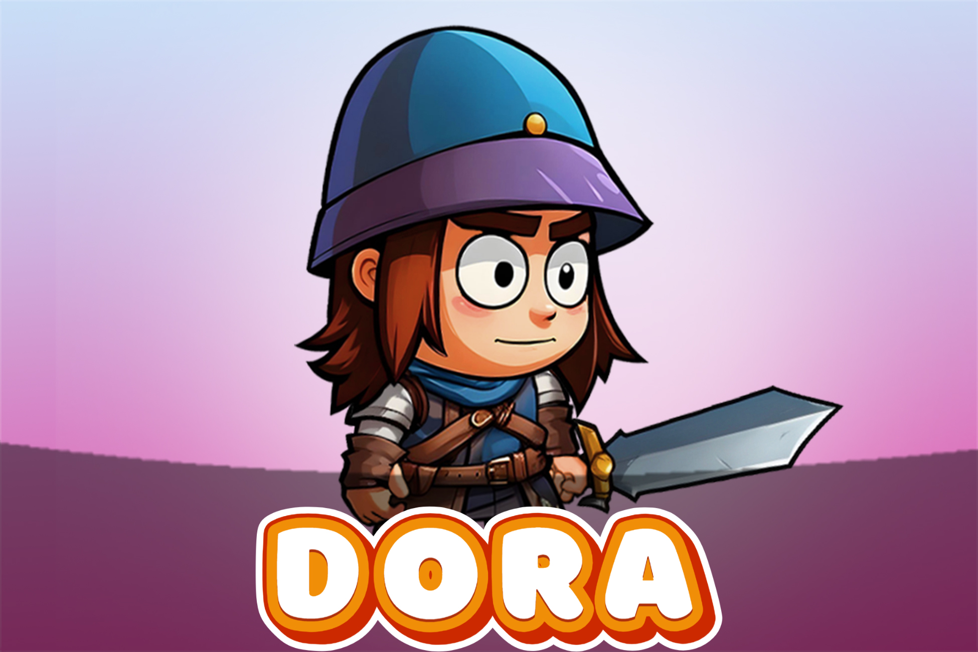 Dora Medieval Knight - 2D Animated Character (Spriter)