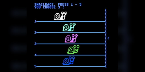 Cover image for SnailRace (Commodore 64) by Metzelwurst