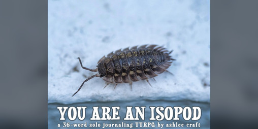 Cover image for YOU ARE AN ISOPOD: a 36-word solo journaling TTRPG