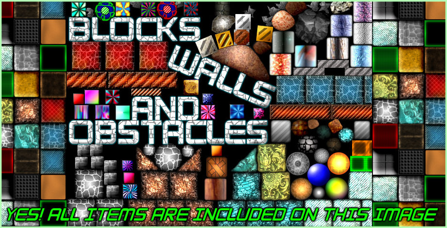Blocks, Walls, and Obstacles (650+ Items)