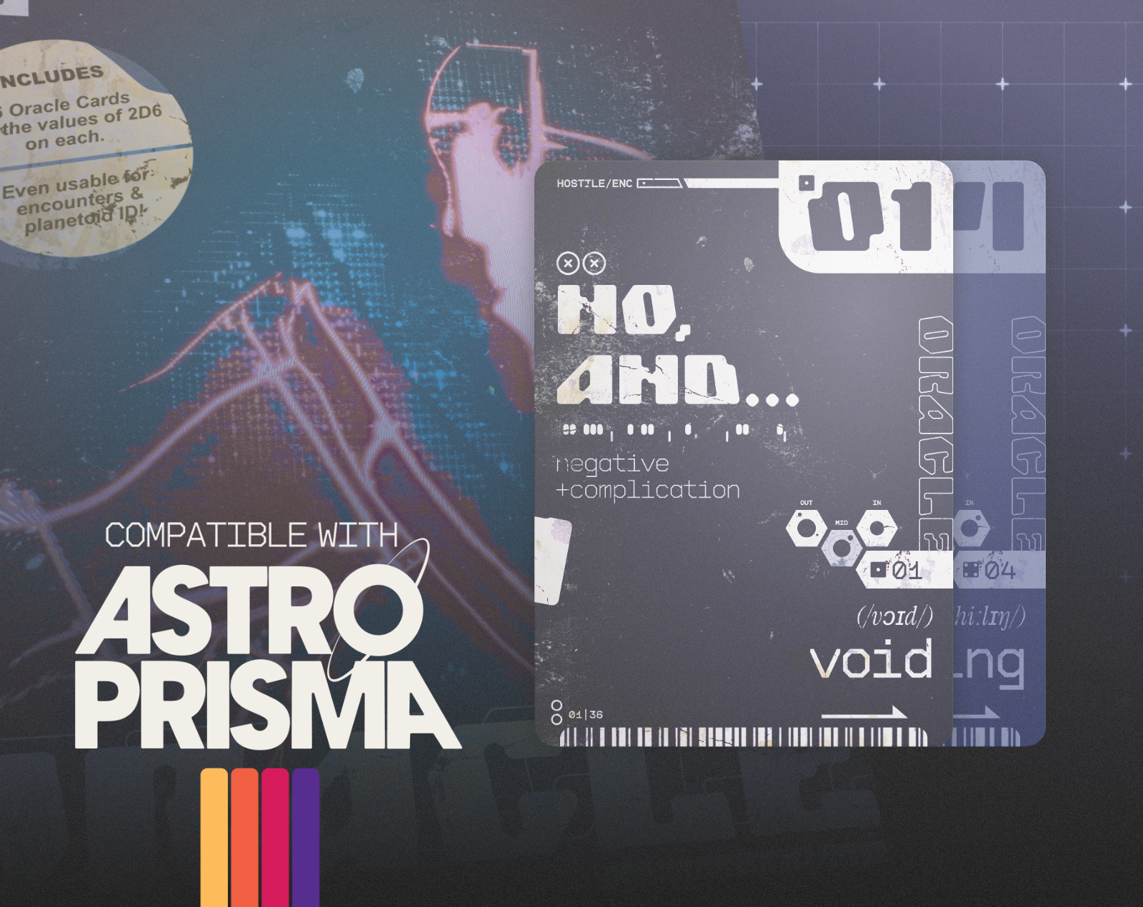 Cover image for ORACLE Cards for ASTROPRISMA RPG