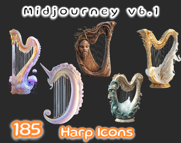 185 Harp Icons | MJv6.1