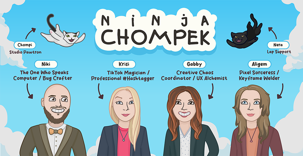 Ninja Chompek - Team Illustration