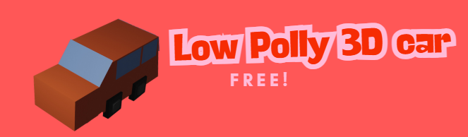 Low Polly 3D car