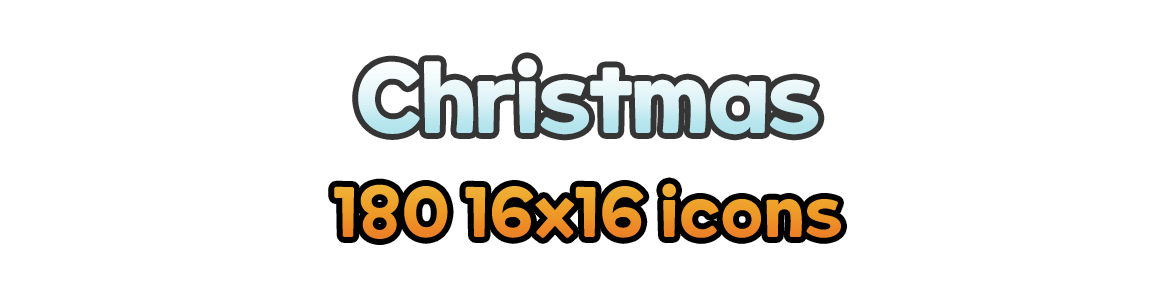 Christmas [180 16x16 holiday event icons]