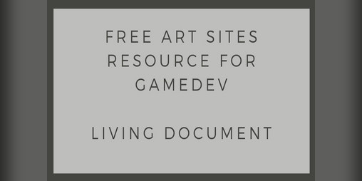 Cover image for Free Art Sites Resource For Gamedev