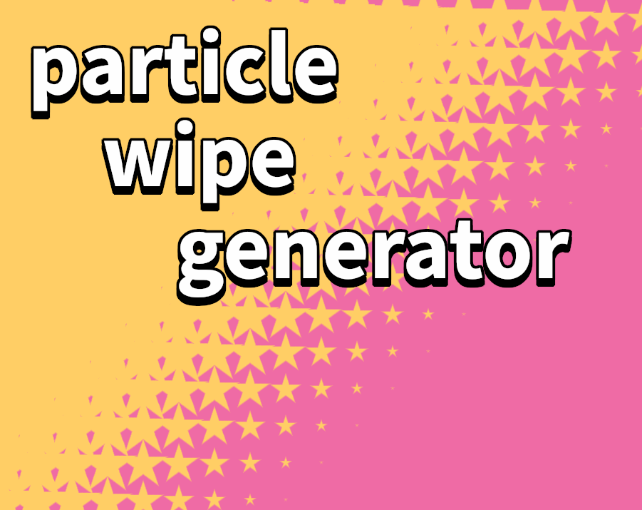 Cover image for Particle wipe generator