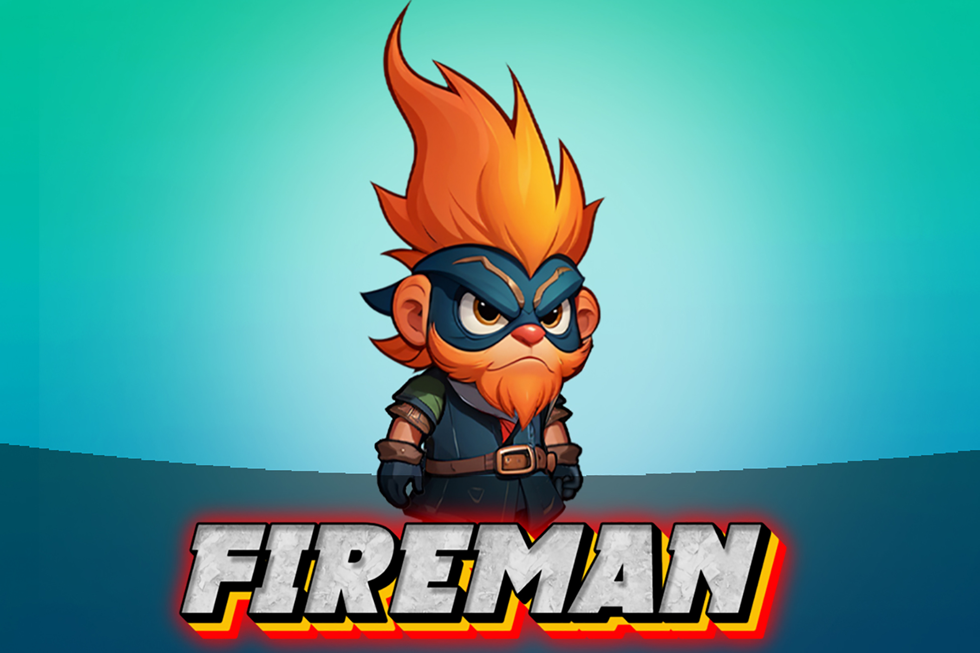 Fireman -2D Animated Character (Spriter)