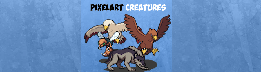 Creatures Enemies Wolf, Wasp, Eagle, Bird