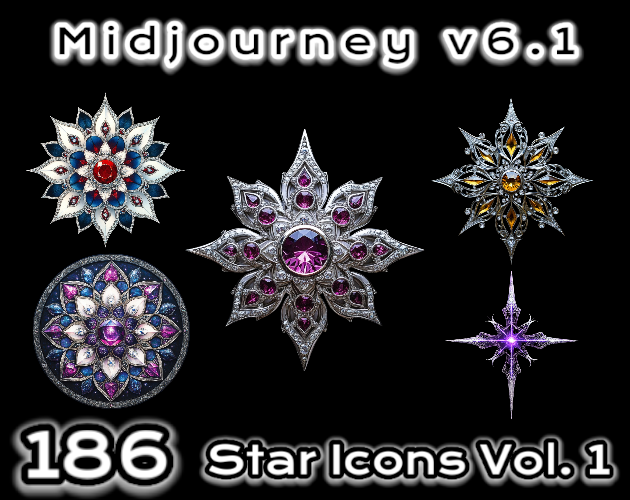 186 Star Icons Vol. 1 | MJv6.1