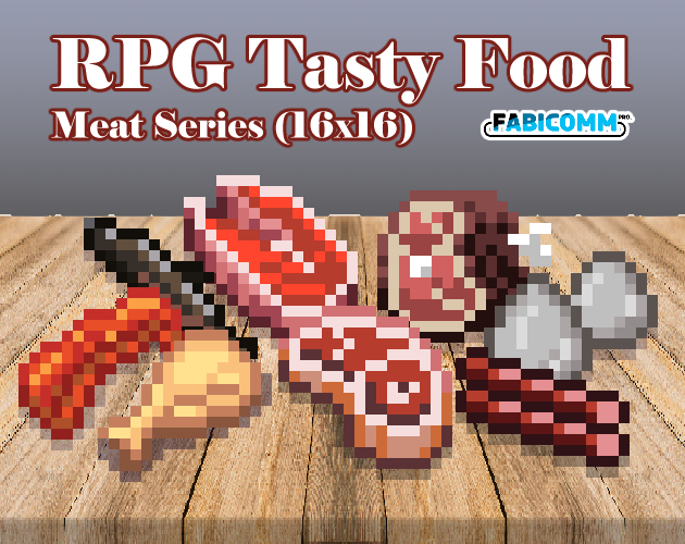 RPG Tasty Food - Meat Series (16x16)