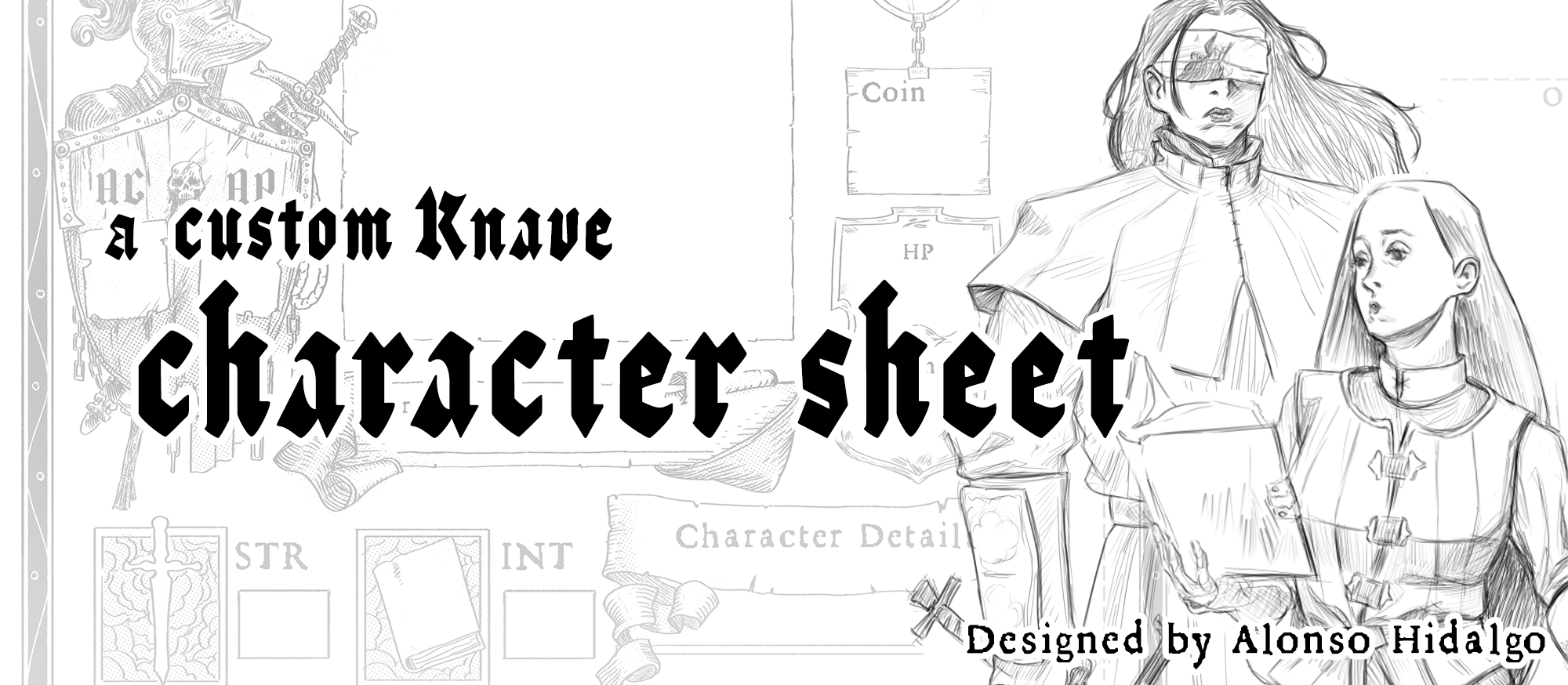 Knave Character Sheet + PCs!