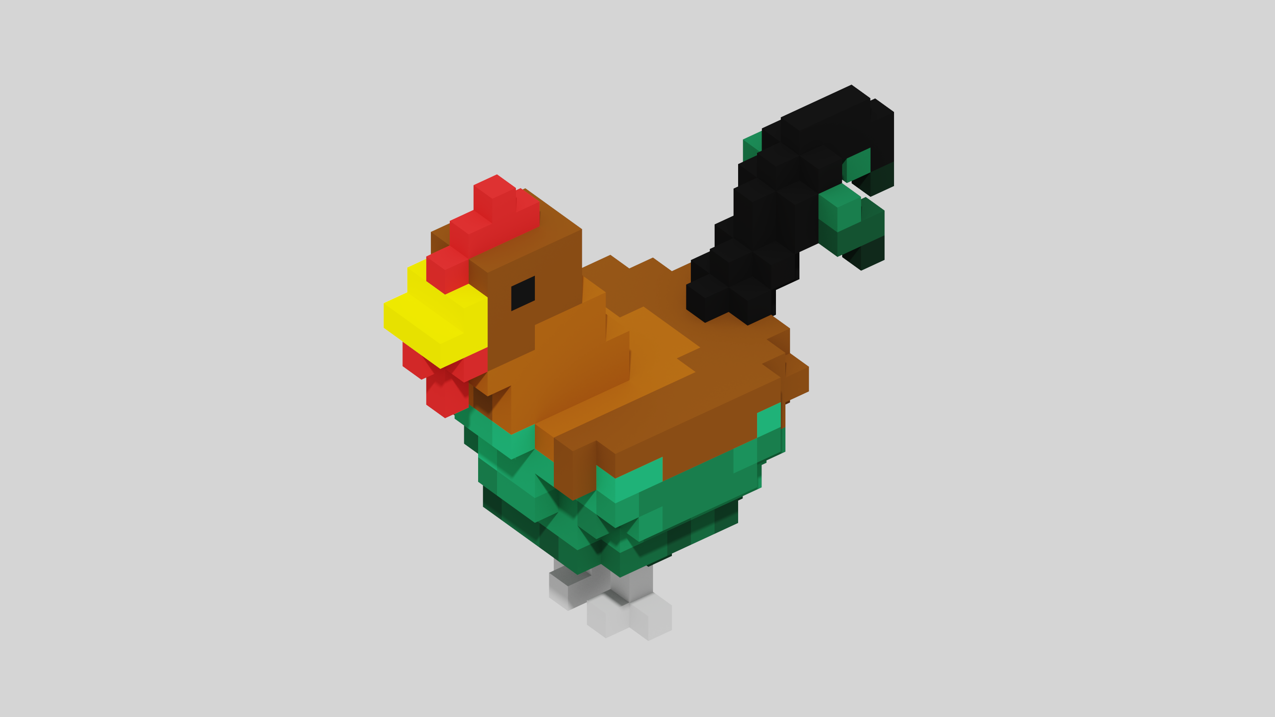 Rooster Voxel