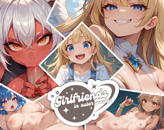 Cover art for Girlfriends In Outer Worlds by StellarkyDev — adult visual novel