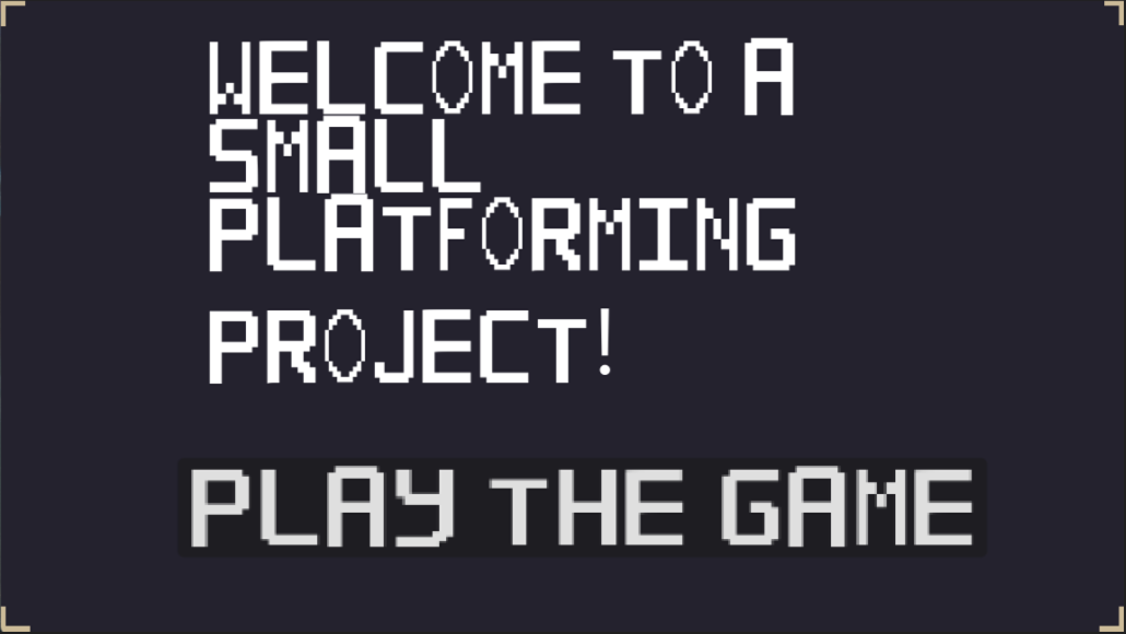 Cover image for A Platformer Project