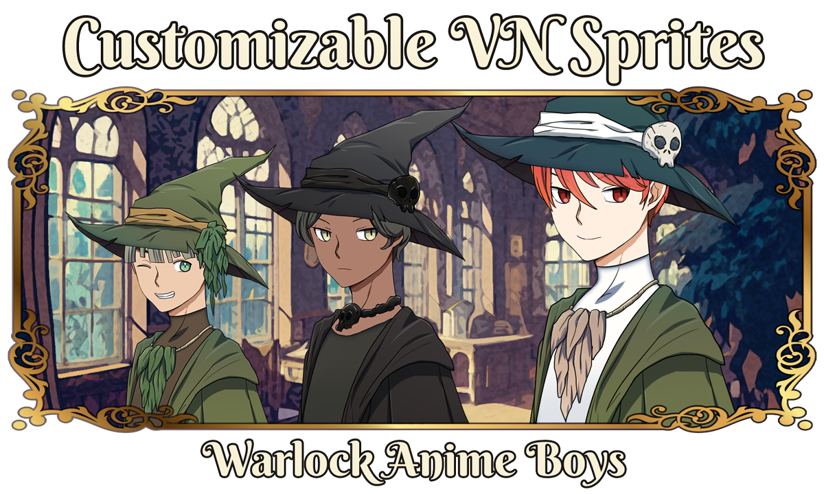 Custom Character Pack: HMLF001 Warlock Anime Boys