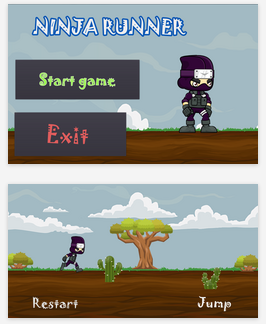 Ninja runner game