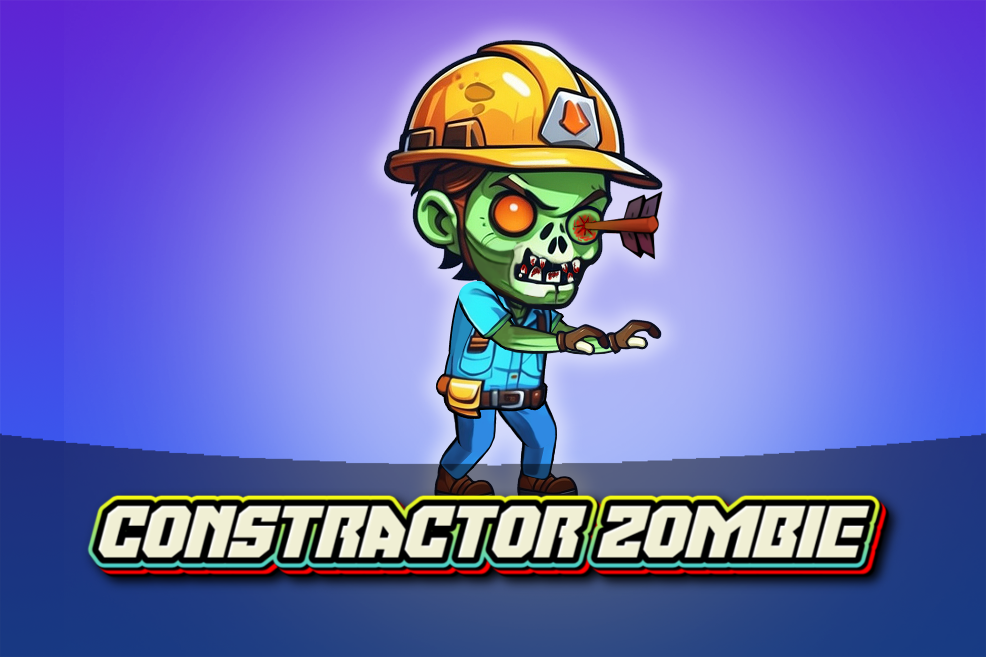 Constractor Zombie  - 2D Animated Character (Spriter)