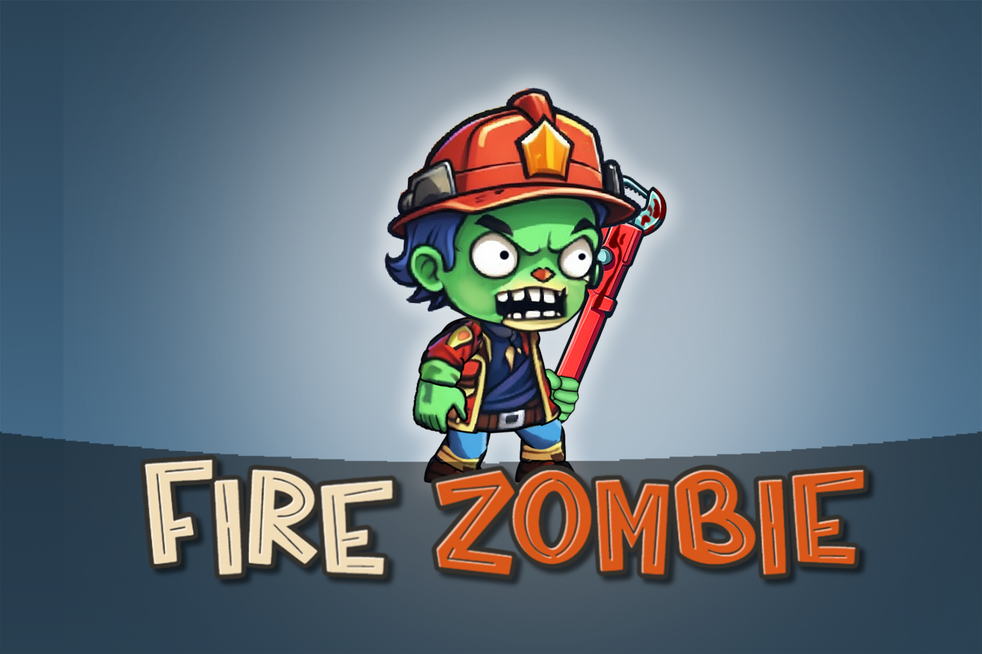 Fire Zombie - 2D Animated Character (Spriter)