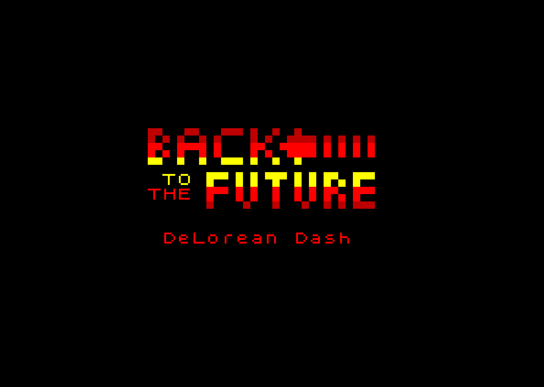 Cover image for DeLorean Dash (ZX Spectrum] by Matthew Begg