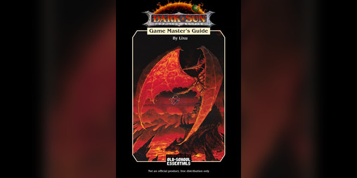 Cover image for OSE Dark Sun Game Master's Guide