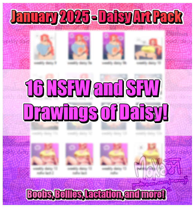 January 2025 Daisy Art Pack!