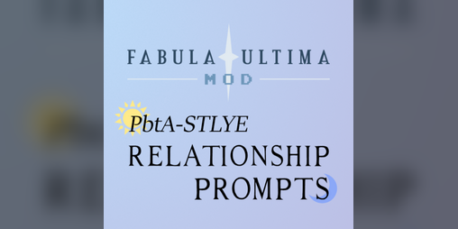 Cover image for Relationship Prompts for Fabula Ultima