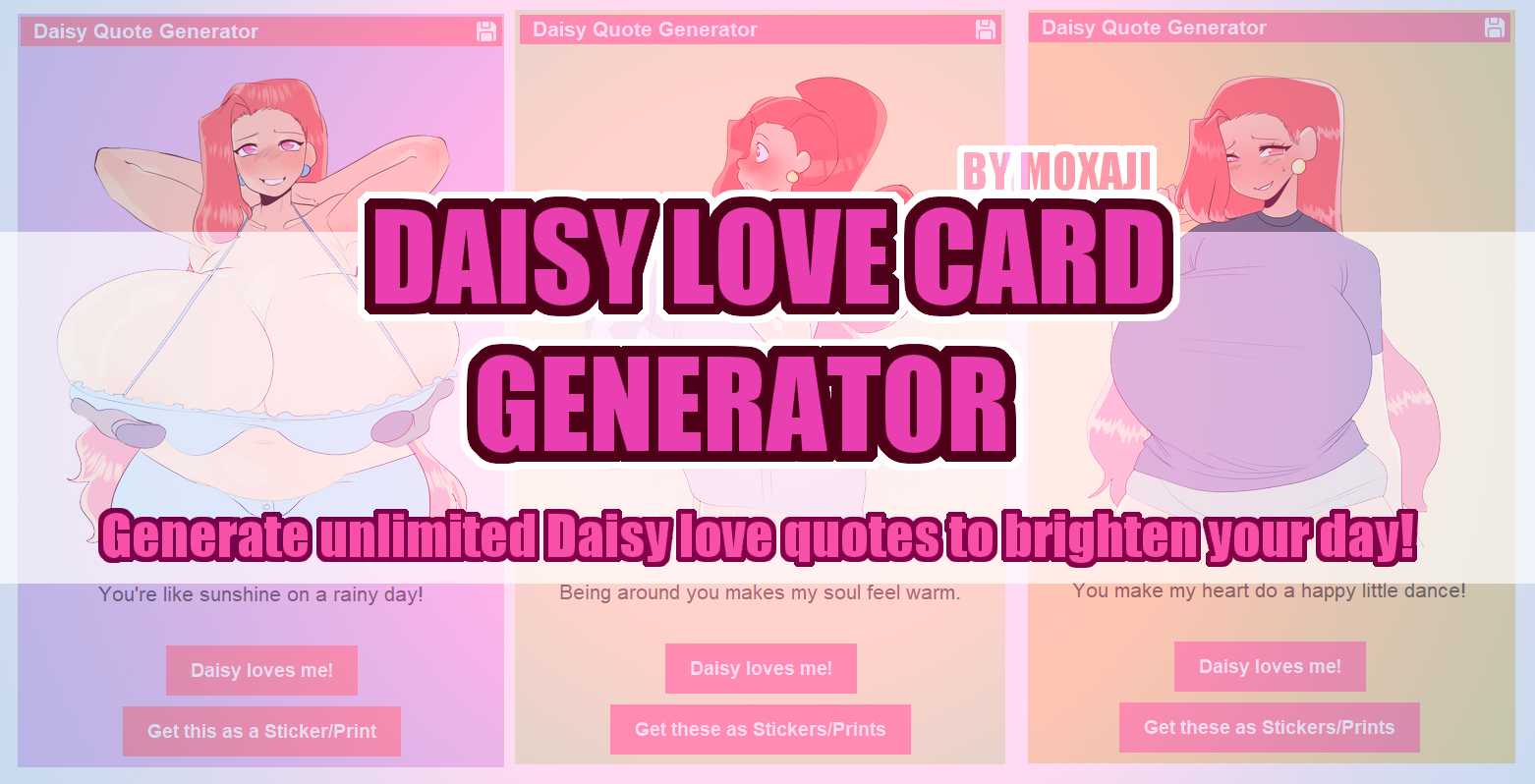 [FREE] Daisy Loves Me Card Generator