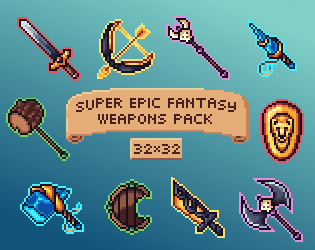 Super Epic Fantasy Weapons Pack FREE