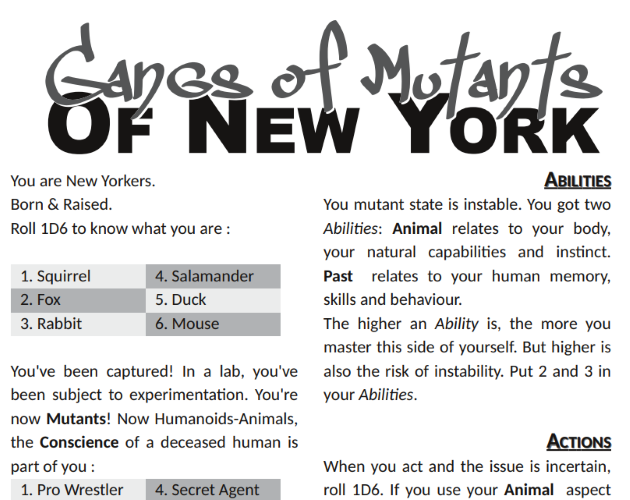 Cover image for Gangs of Mutants of New York