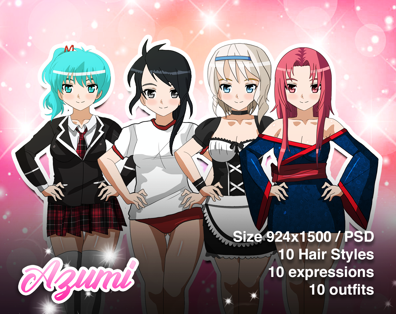 10 VN female characters