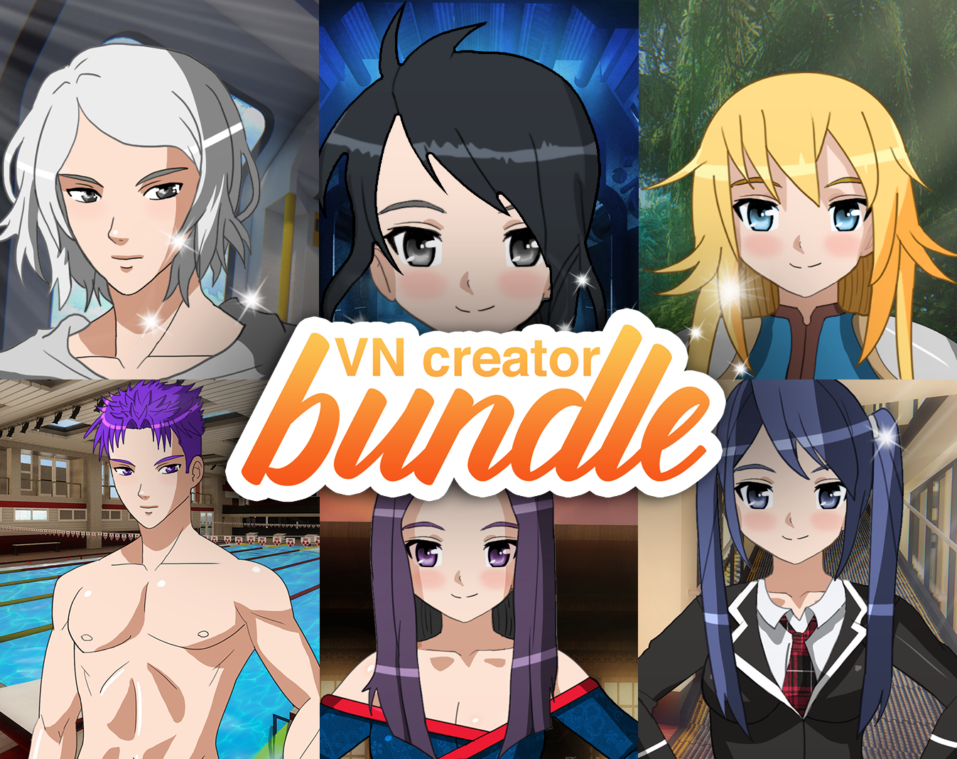 VN Character Creator app by Game Dev Assets