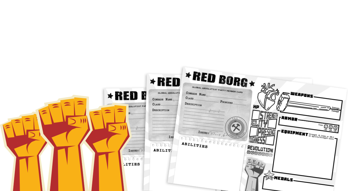 RED BORG Character Sheet