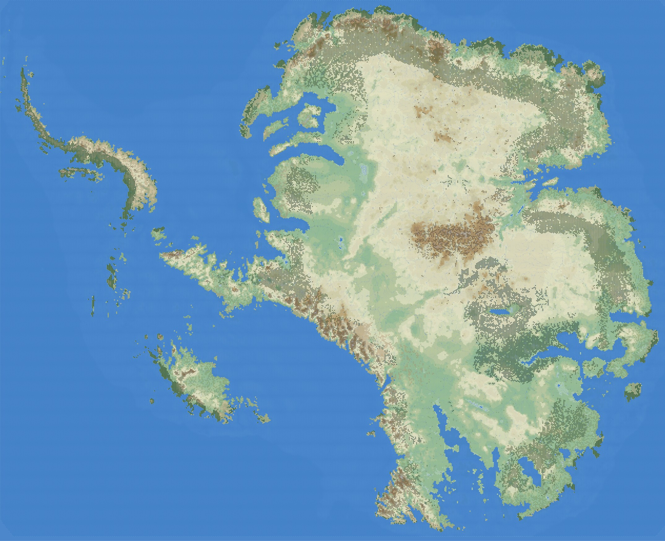 Overview Maps - The Great Antarctic Hexcrawl by idraluna-archives