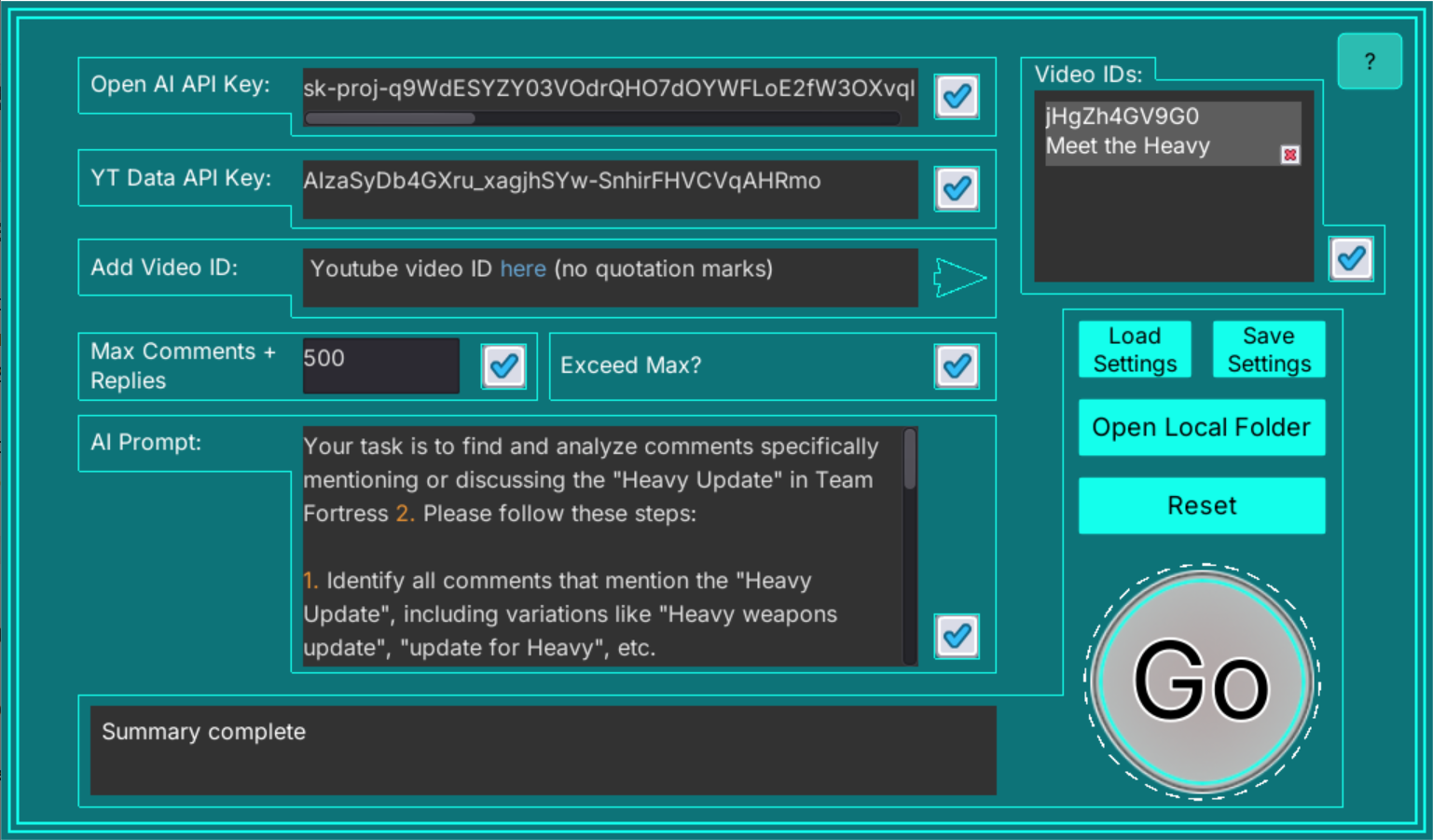 Comment Pulse Interface