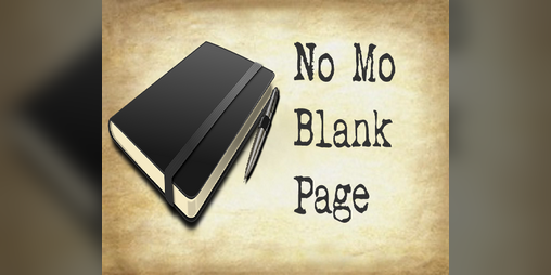 Cover image for No Mo Blank Page