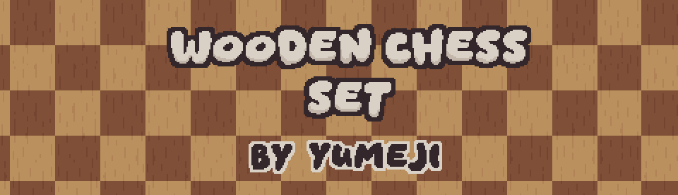 Pixel Wooden Chess Asset Pack - 32x32