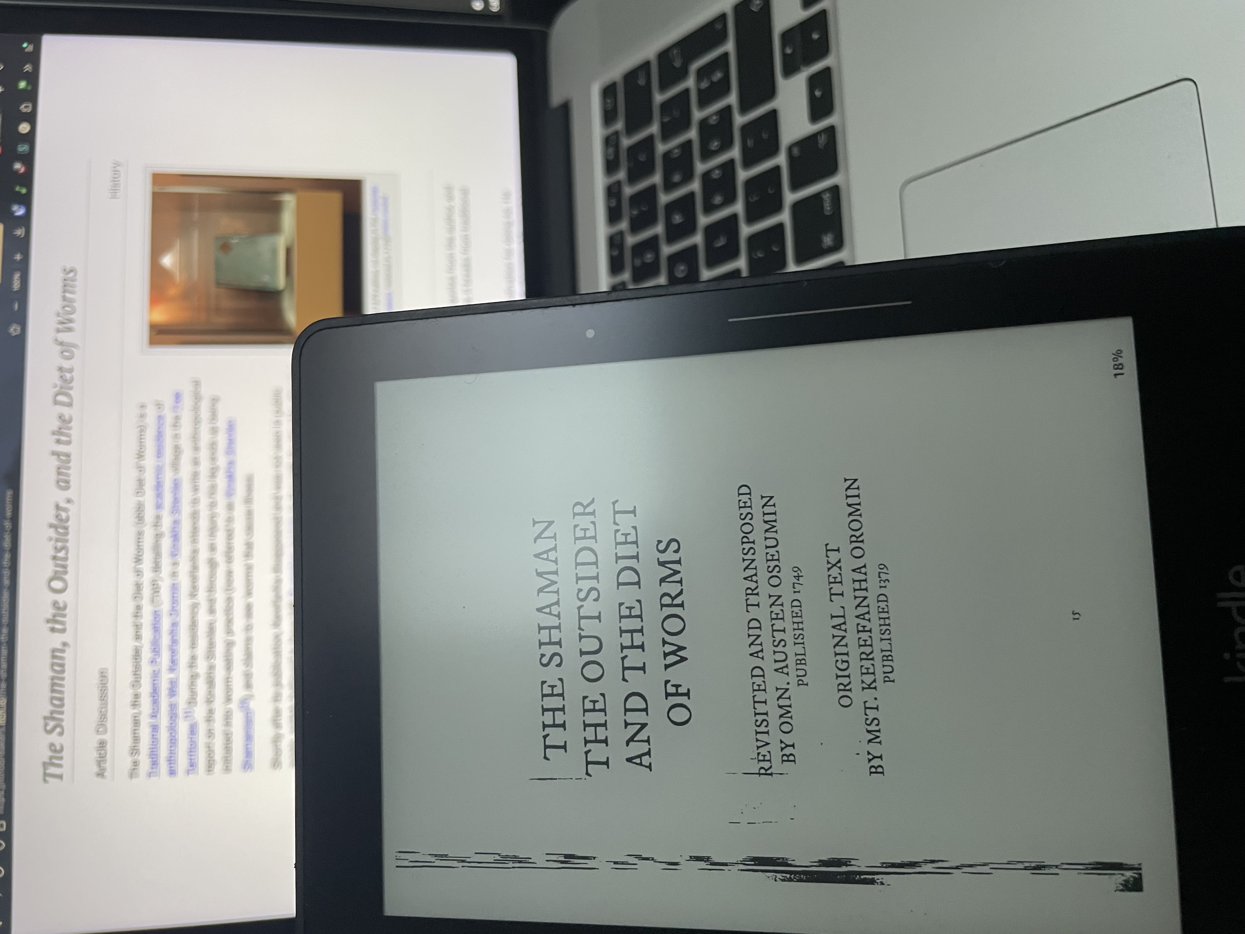 put the pdf on my kindle