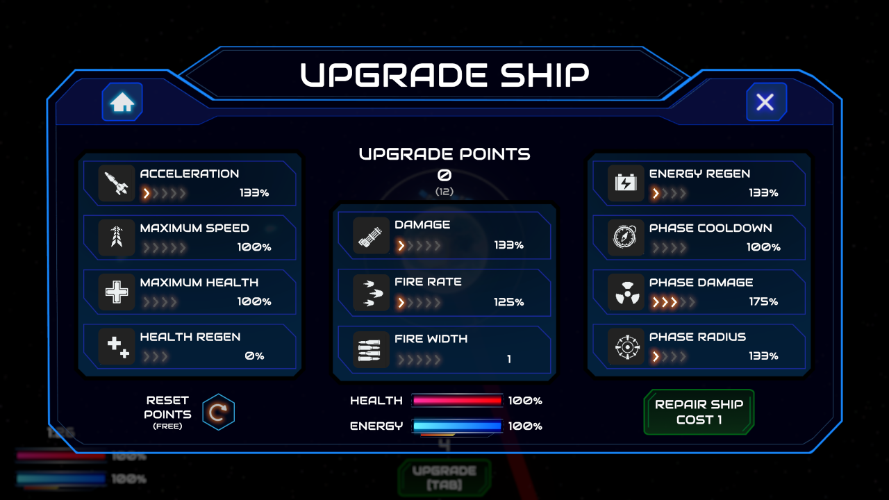 Upgrade Screen