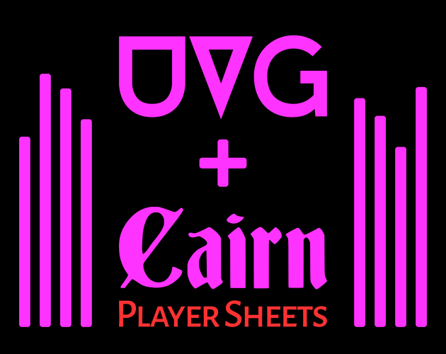 Cover image for UVG 2E + Cairn player sheets