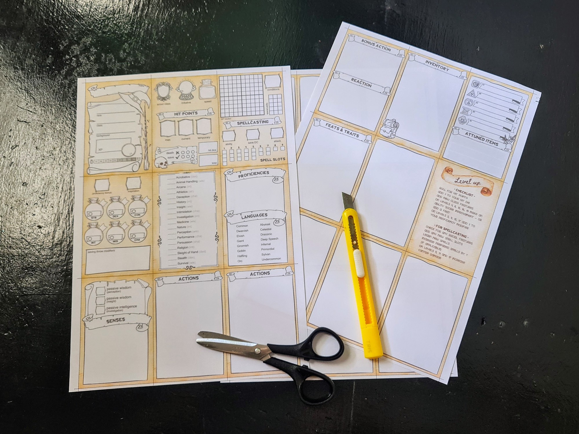 Cover image for Modular Character Sheet for D&D5e (Wizard)