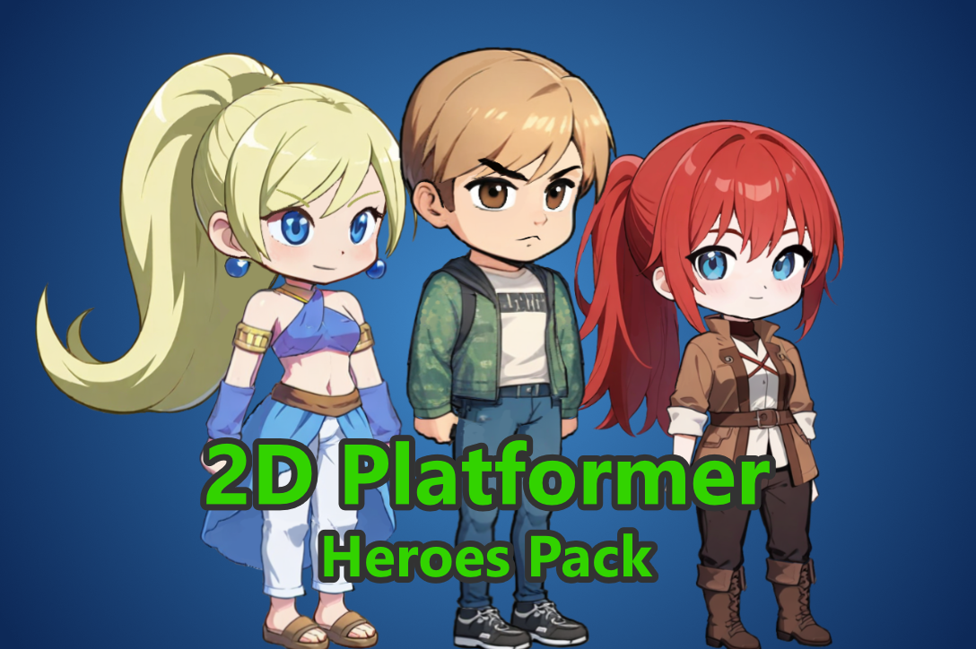 2D Platformer Characters Pack (spine)