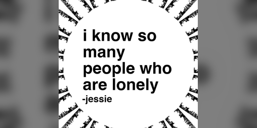 Cover image for i know so many people who are lonely