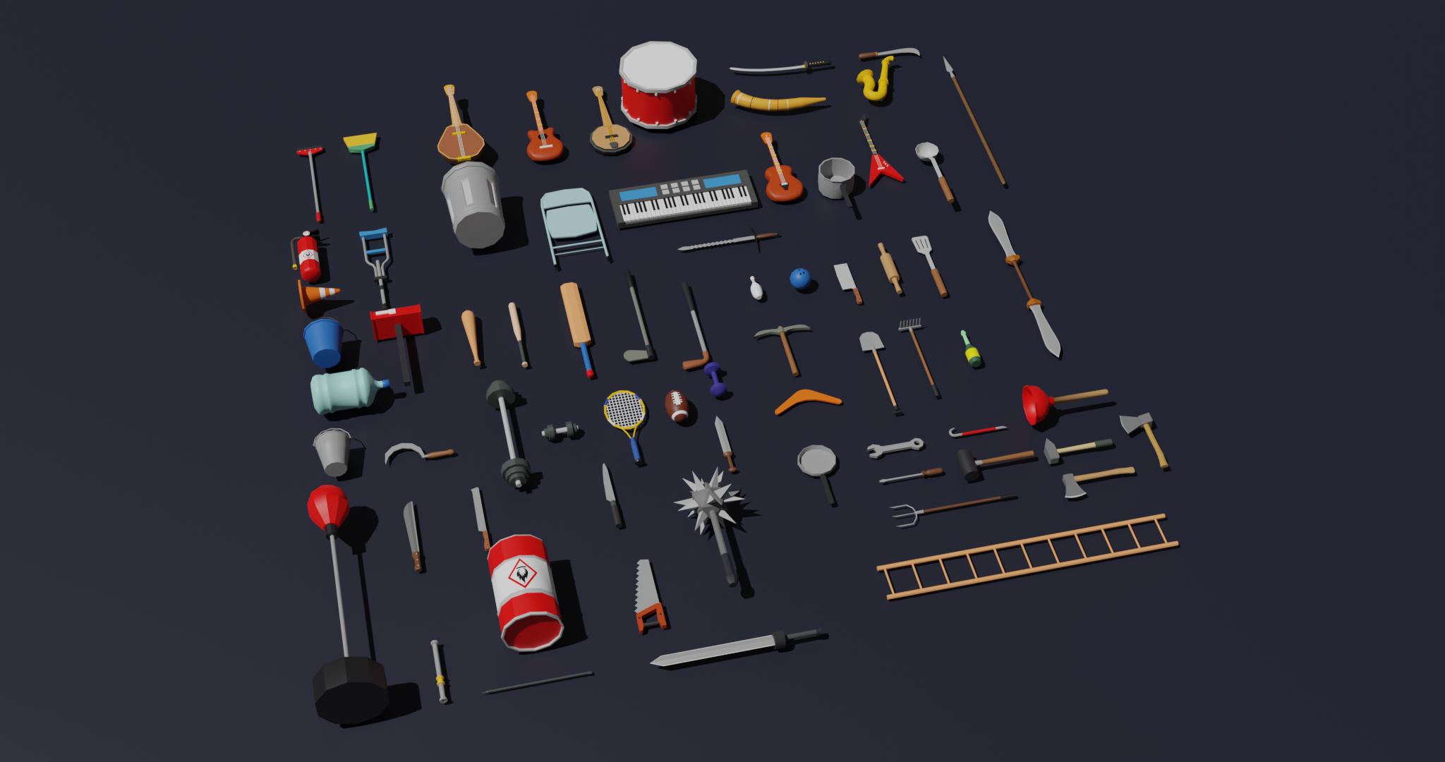 Low Poly - Props Pack (Game ready)