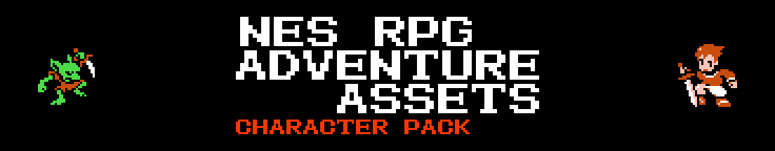 NES RPG Adventure Assets - Character Pack