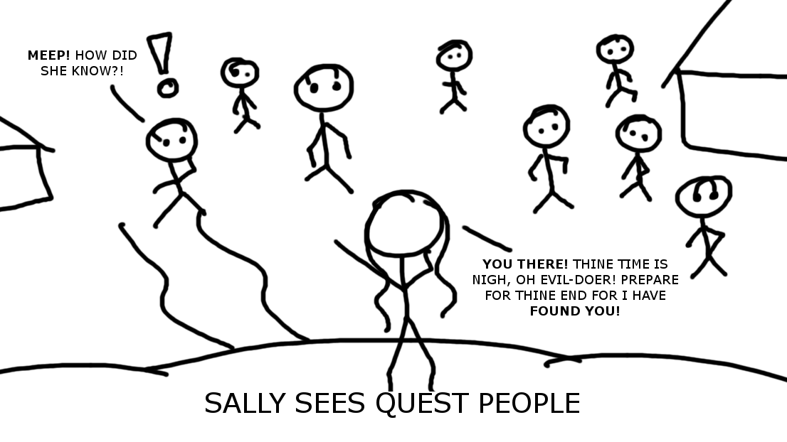 Sally Sees Quest People