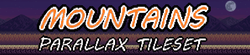 Mountains Parallax Platformer Tileset